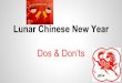 Chinese New Year Do's & Don'ts for Helpers