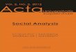 Social Analysis Vol. 2, No. 2, 2012