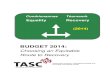 Tasc budget 2014