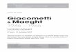 Dossier de presse exposition Giacometti & Maeght 1946 - 1966 (Fondation Maeght)