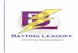 Batting Leadoff 2013 Year-End Newsletter