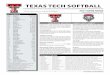 Texas Tech Softball - New Mexico Game Notes