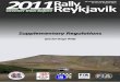 Rally Reykjavik 2011 Special Stage Event Supplementary Regulations