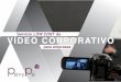 Dossier vídeo corporativo low cost para empresas