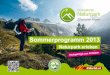 NP Zillertal Sommerprogramm 2013