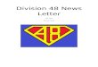 Division 48 news letter may