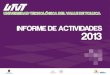 Informe de Actividades 2013. UTVT