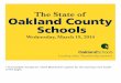 State of Oakland County 2014 book w/script