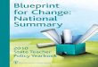 Blueprint for Change: National Summary