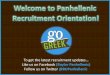 Panhellenic Recruitment Information 2011-2012