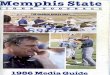 1986 Memphis Football Media Guide