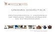 Unidad didáctica instrumentos y unidades de medida tradicionales en Extremadura