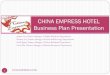 Hotel business plan presentation