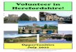 Volunteer throughout Herefordshire 2010