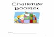 Challenge Booklet