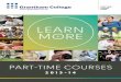 Part-Time Course Guide 2013/14