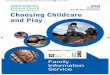 Choosing Childcare and Play
