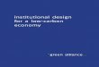 Institutional design for a low-carbon economy