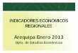 Indicadores Economicos Regionales Arequipa 2013