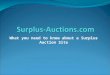 Online Surplus Auction