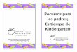 Kindergarten Parent Resource Guide - Spanish