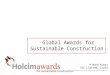 Holcim Award for sustainable constructions
