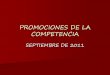 Promociones de la Competencia - Septiembre