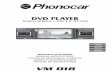 Auto Radio Leitor DVD/USB/SD Bluetooth TV Phonocar - Manual Sonigate