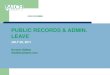 PR BASICS - Public Records
