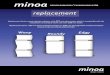 MINOA Design Radiators - Replacement Series Catalogue 2014