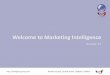 Welcome to Marketing Intelligence