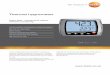 Testo 608 Thermal hygrometer Datasheet