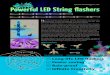 Powerful LED string flashers