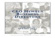 CEO Member Business Directory, Spring 2012