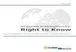 An Agenda to Strengthen Our Right to Know