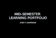 Mid-Semester Learning Portfolio