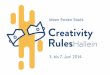 Programm Creativity Rules Hallein