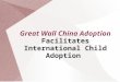 Great Wall China Adoption Facilitates International Child Adoption