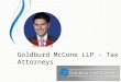 Goldburd McCone LLP - Tax Issues