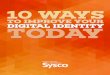 Digital identity 10 ways today