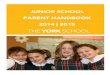 Junior School Parents Handbook 2014/2015