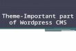 Theme Important part of Wordpress CMS