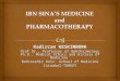 Avicenna's (Ibn Sina) Medicine & Pharmacotherapy