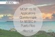 Application questionnaire MCVP 15.16 Puerto Rico