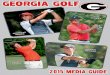 2015 Georgia Men's Golf Media Guide