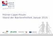 Barrierefreiheit auf der Römer-Lippe-Route Stand Januar 2015