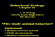A P Biol Ch 51 Animal Behavior Lecture