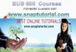 BUS 600 Apprentice tutors/ snaptutorial