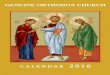 Orthodox Calendar 2016