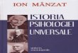 Ion Manzat Istoria Psihologiei Universale